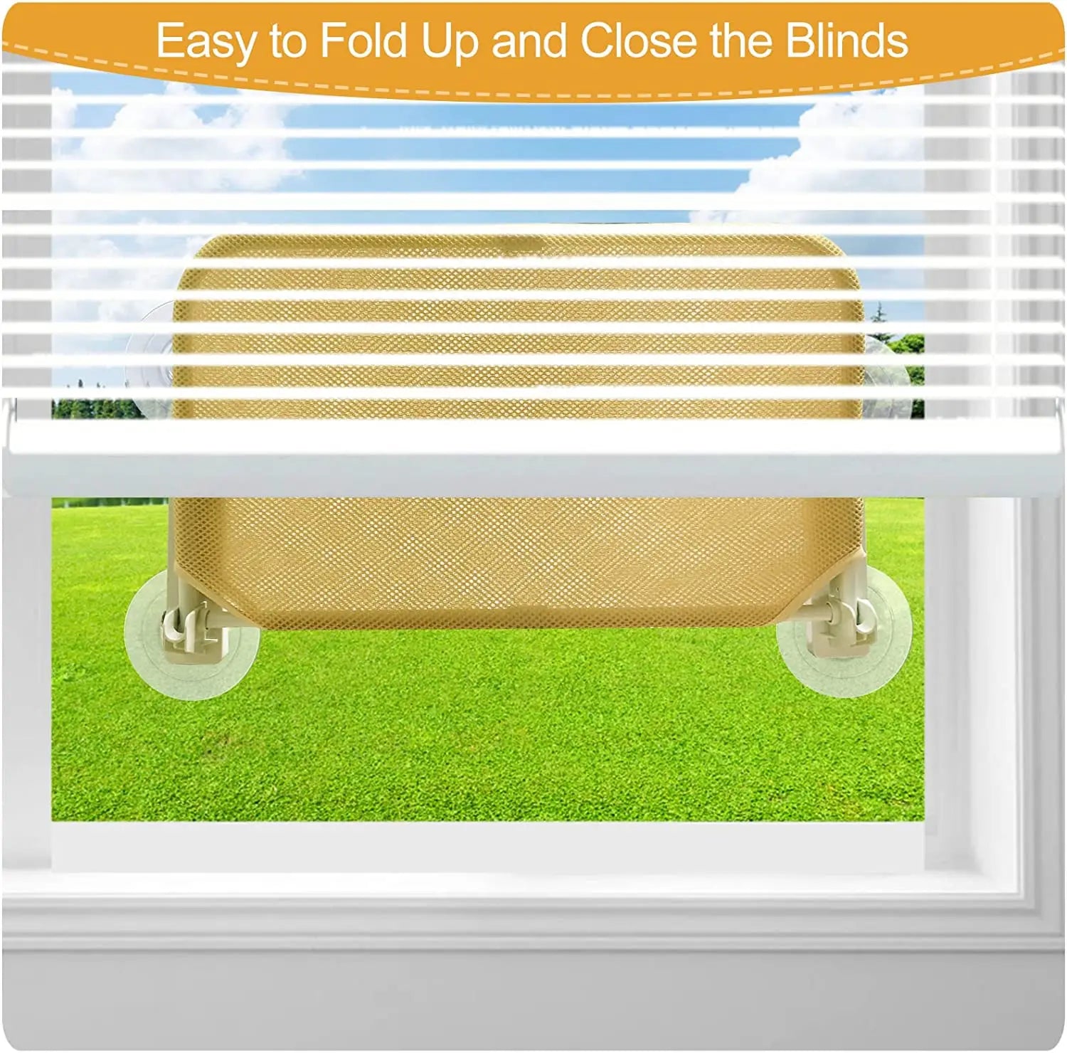 Foldable Cat Window Perch Cordless Cat Window Hammock with 4 Strong Suction Cups Windowsill Cat Beds Seat for Indoor Cats Inside