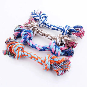 Pet Product for Dog Pet Supplies Puppy Dogs Cotton Linen Braided Bone Rope Clean Molar Chew Knot Play Toys Large Small Dogs Toys