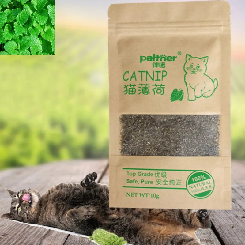 100% Natural Premium Catnip Cattle Grass Non-toxic Cat Menthol Flavor Funny Cats Supplies Keep Pet Health Cat Toy Accessories