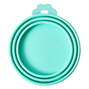 Reusable 3 In 1 Pet Food Can Silicone Cover Dogs Cats Storage Tin Cap Lid Seal Cover Pet Supplies Suitable for 8.9cm/7.3cm/6.5cm