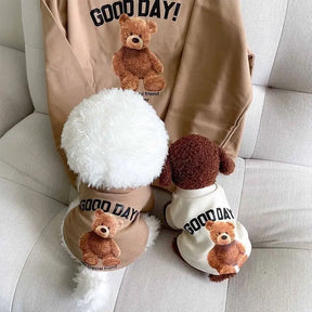 Dog Clothes Dog Costume Pet Clothes Cartoon Bear Pet Shirt  Puppy Clothes Pet Vest Pet Clothes Dog Sport Shirt XS-XXL