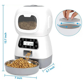 3.5L Automatic Pet Feeder Smart Food Dispenser For Dog Cat Bowl Timer Robot Pet Feeding Water Dispenser Auto Sensor Cat Fountain